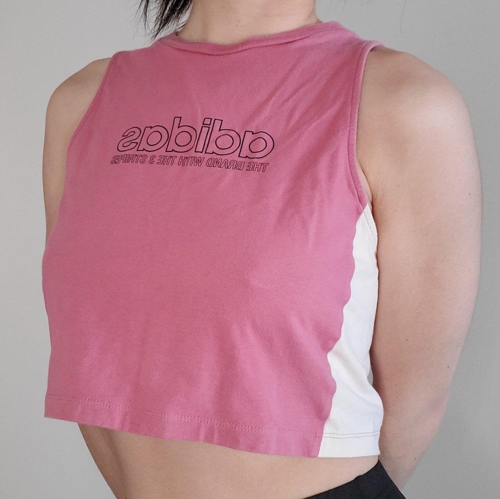adidas halter crop top